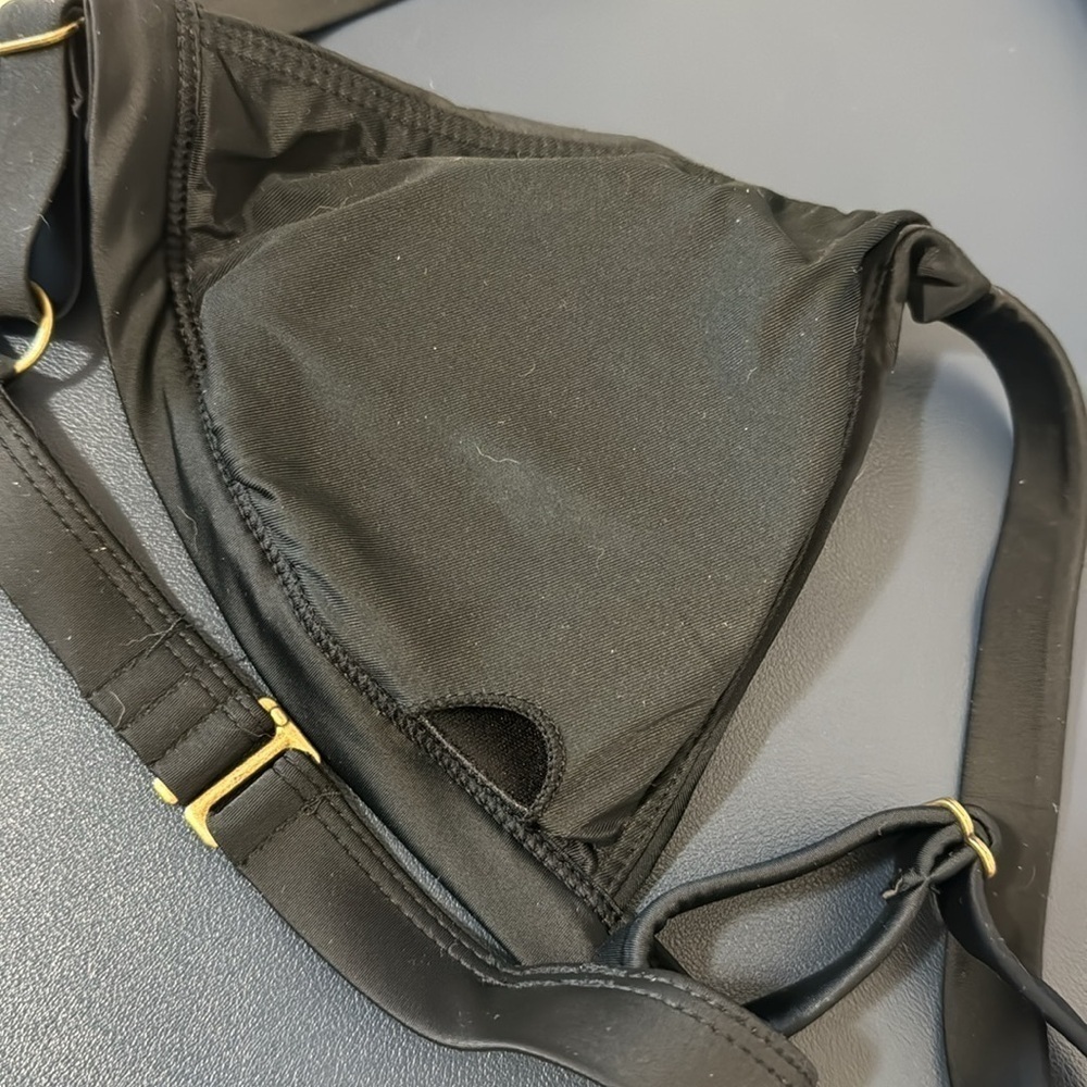 Andie Bikini Swim Top Women's L Black The Caicos Top # AT185 NWT 1673 - Picture 10 of 12
